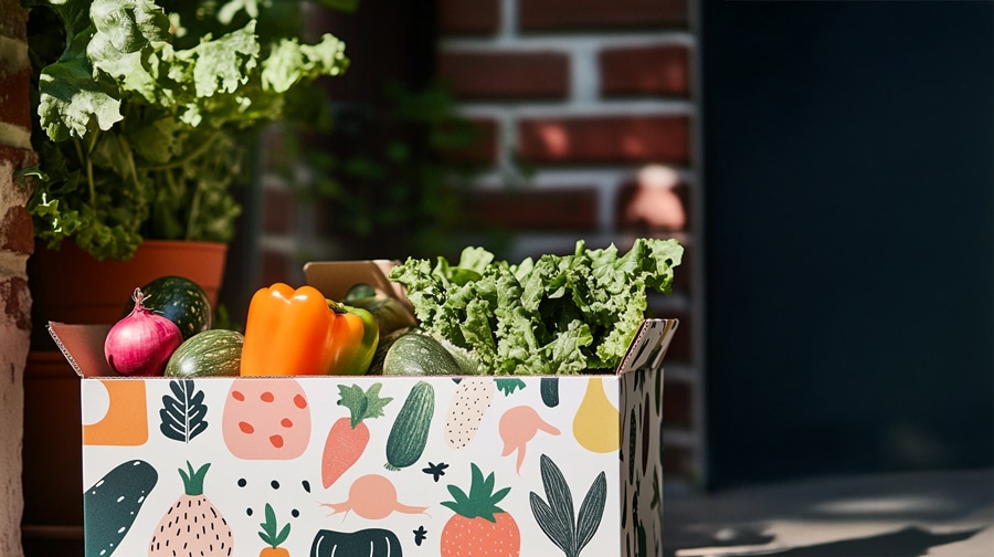 A sampling box of healthy goods