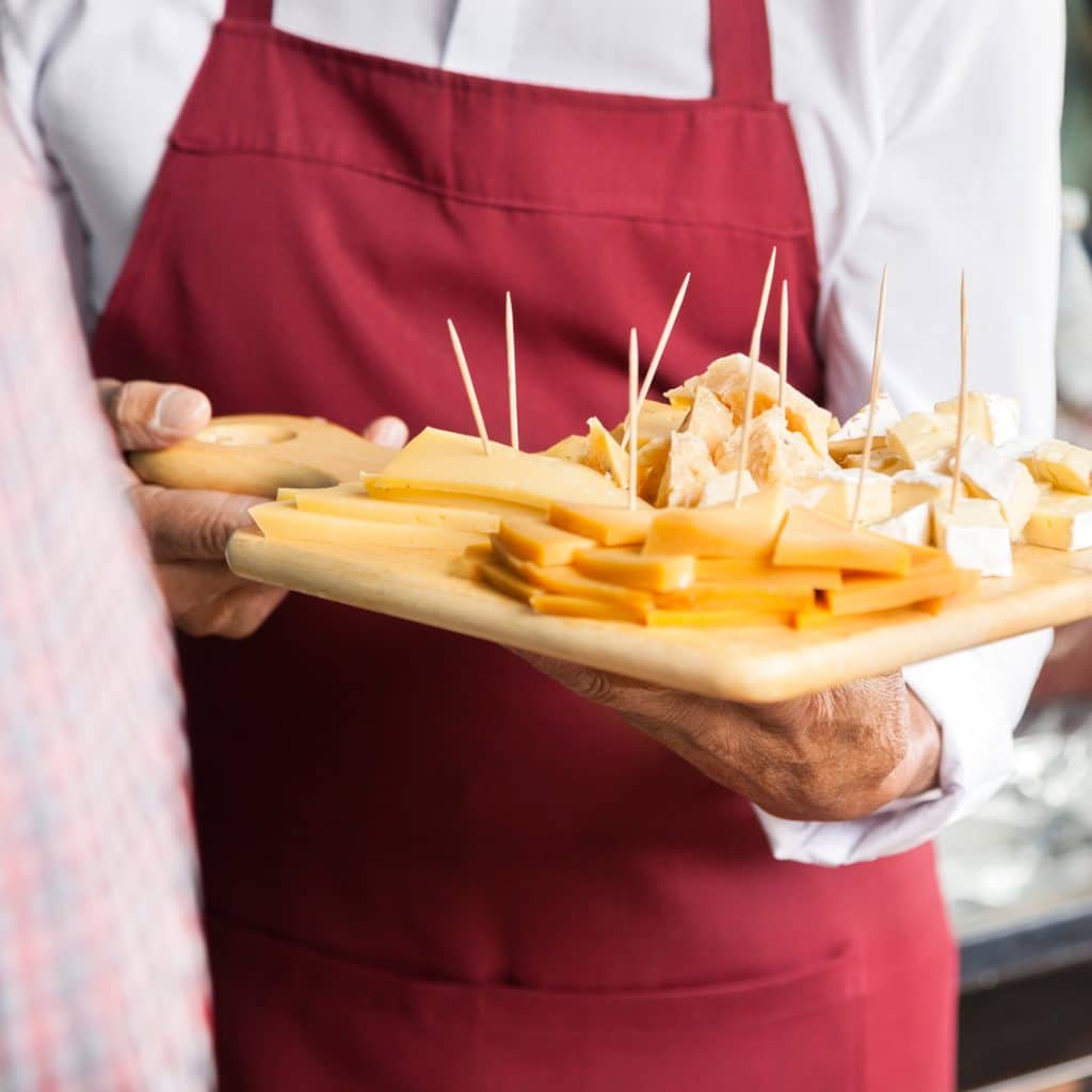 Engage shoppers with fresh food samples in-store, encouraging immediate trial and purchase while they browse.